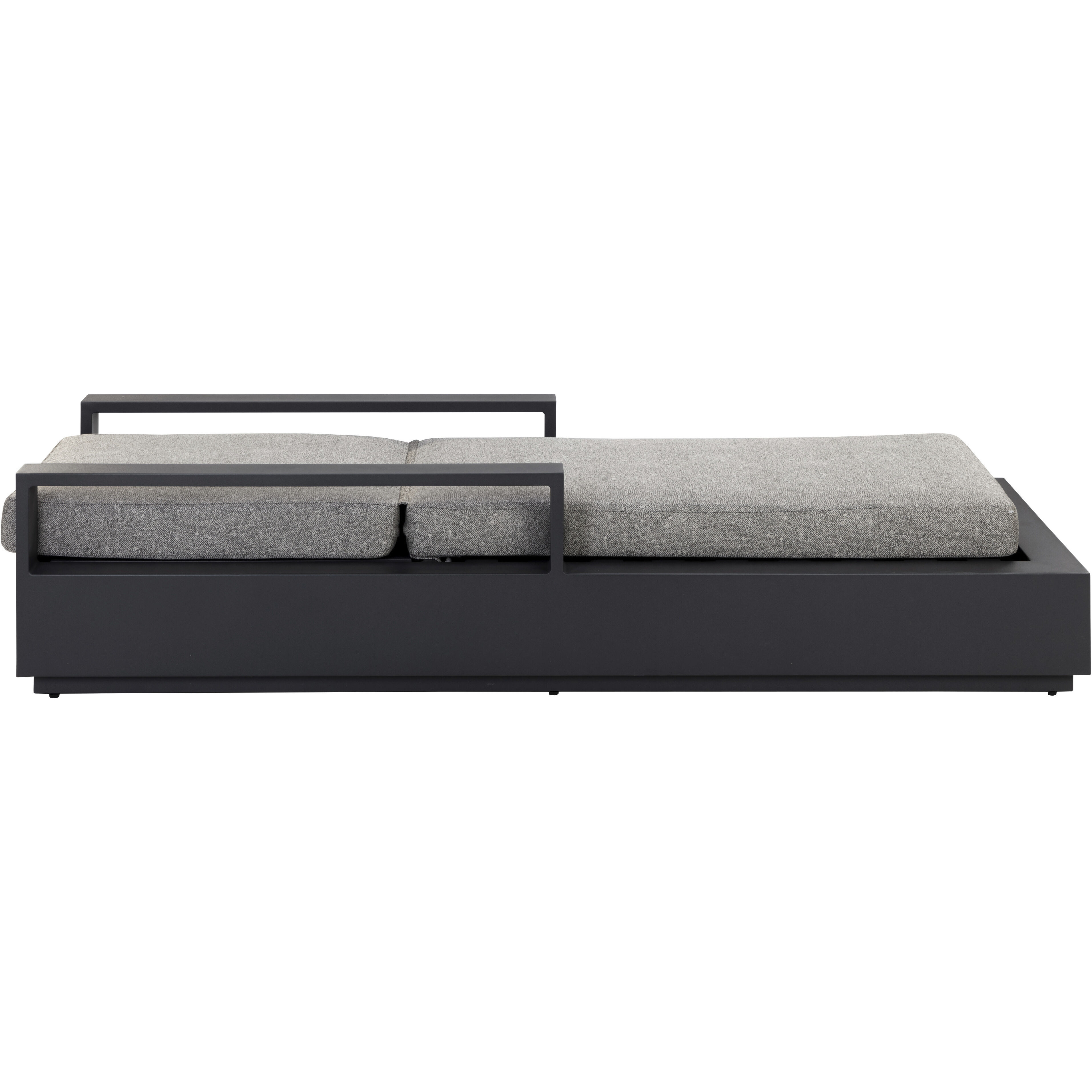 Tavira Charcoal / Lanikai Salt And Pepper Outdoor Lounger